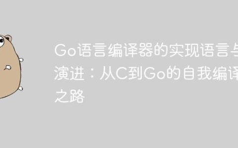 Go语言编译器的实现语言与演进：从C到Go的自我编译之路
