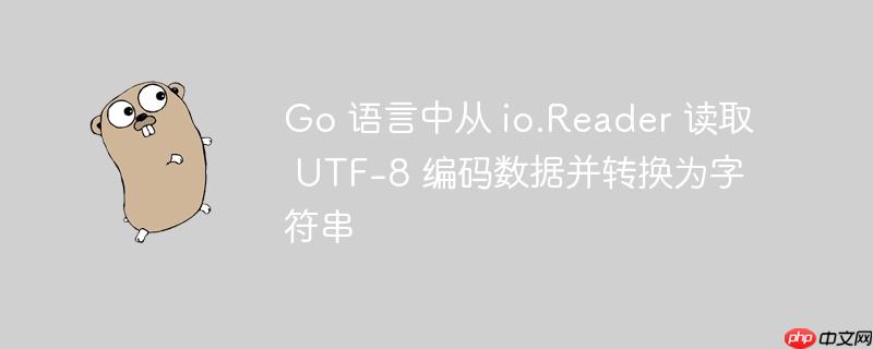 Go 语言中从 io.Reader 读取 UTF-8 编码数据并转换为字符串