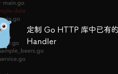 定制 Go HTTP 库中已有的 Handler