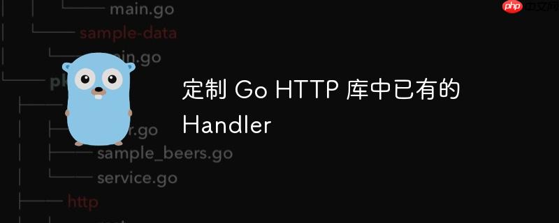 定制 go http 库中已有的 handler