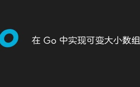 在 Go 中实现可变大小数组