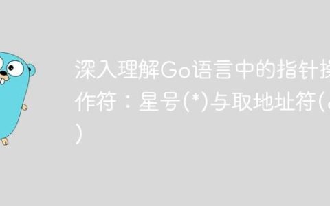深入理解Go语言中的指针操作符：星号(*)与取地址符(&)