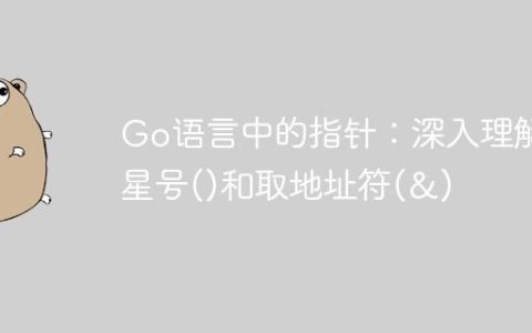 Go语言中的指针：深入理解星号()和取地址符(&)
