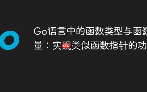 Go语言中的函数类型与函数变量：实现类似函数指针的功能