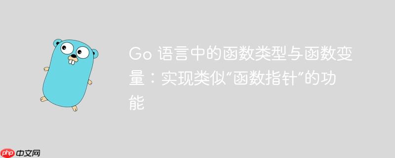 Go 语言中的函数类型与函数变量：实现类似“函数指针”的功能