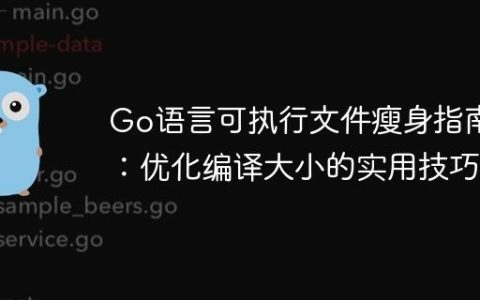 Go语言可执行文件瘦身指南：优化编译大小的实用技巧