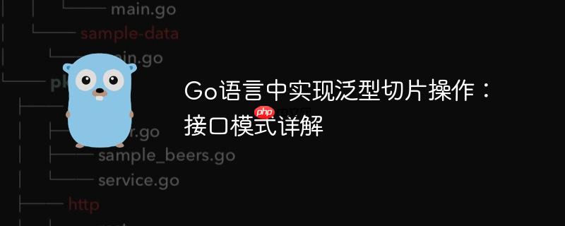 Go语言中实现泛型切片操作:接口模式详解