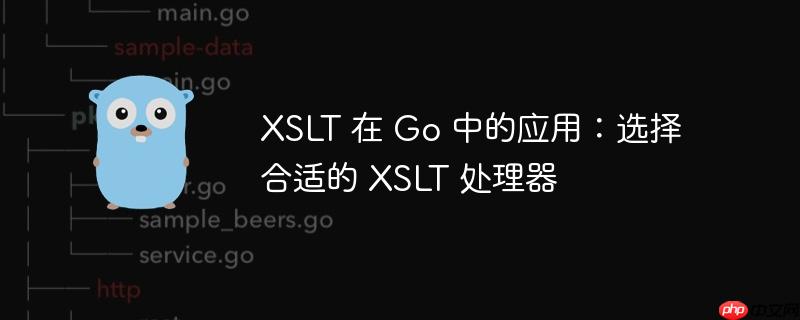 xslt 在 go 中的应用：选择合适的 xslt 处理器