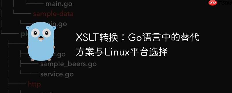 xslt转换：go语言中的替代方案与linux平台选择