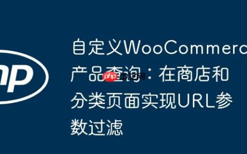 自定义WooCommerce产品查询：在商店和分类页面实现URL参数过滤