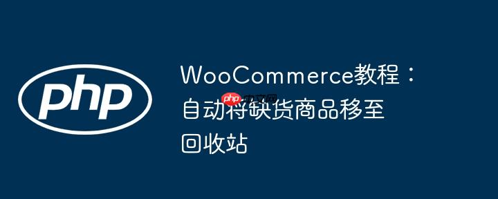woocommerce教程：自动将缺货商品移至回收站