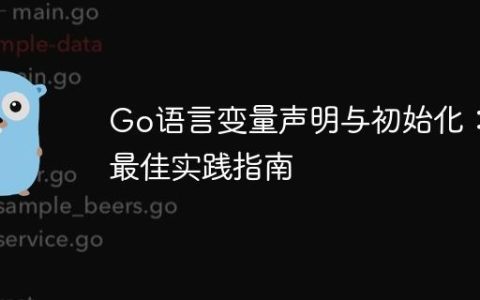 Go语言变量声明与初始化：最佳实践指南