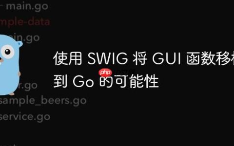 使用 SWIG 将 GUI 函数移植到 Go 的可能性