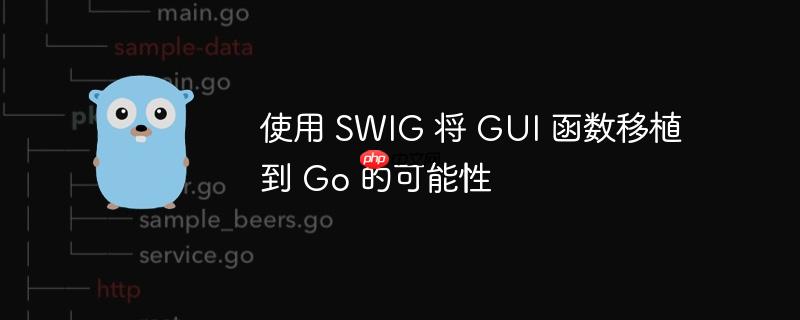 使用 swig 将 gui 函数移植到 go 的可能性