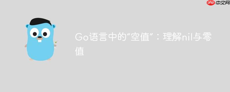 Go语言中的“空值”:理解nil与零值