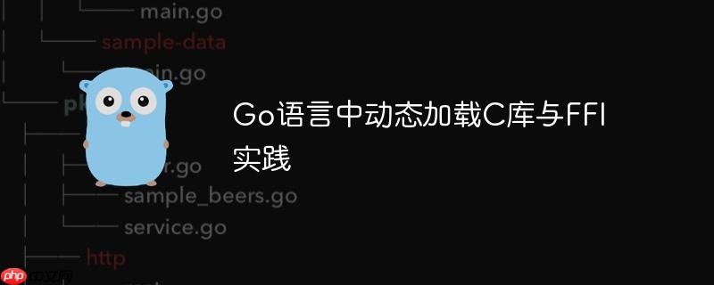 go语言中动态加载c库与ffi实践