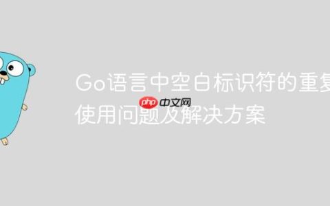 Go语言中空白标识符的重复使用问题及解决方案