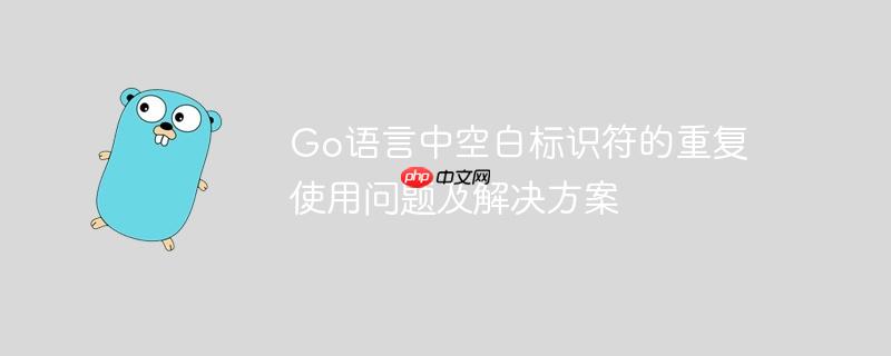 go语言中空白标识符的重复使用问题及解决方案