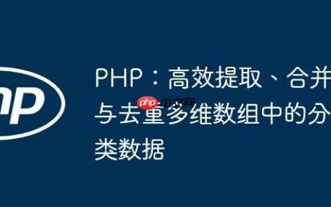 PHP：高效提取、合并与去重多维数组中的分类数据