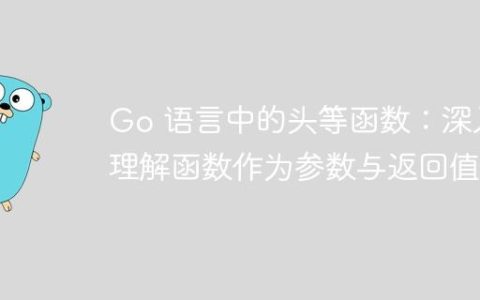 Go 语言中的头等函数：深入理解函数作为参数与返回值