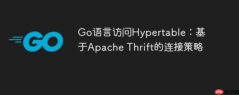 Go语言访问Hypertable：基于Apache Thrift的连接策略