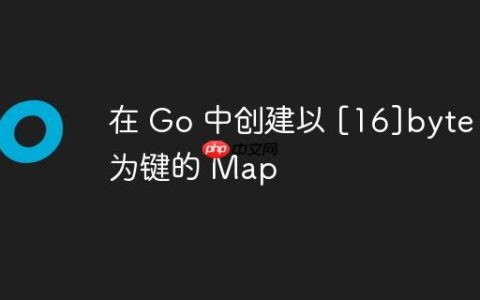 在 Go 中创建以 [16]byte 为键的 Map