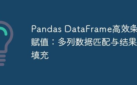 Pandas DataFrame高效条件赋值：多列数据匹配与结果填充