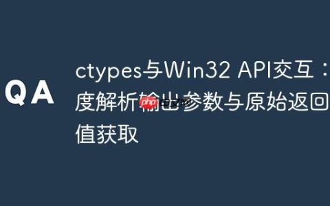 ctypes与Win32 API交互：深度解析输出参数与原始返回值获取