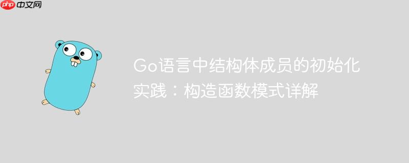 Go语言中结构体成员的初始化实践:构造函数模式详解