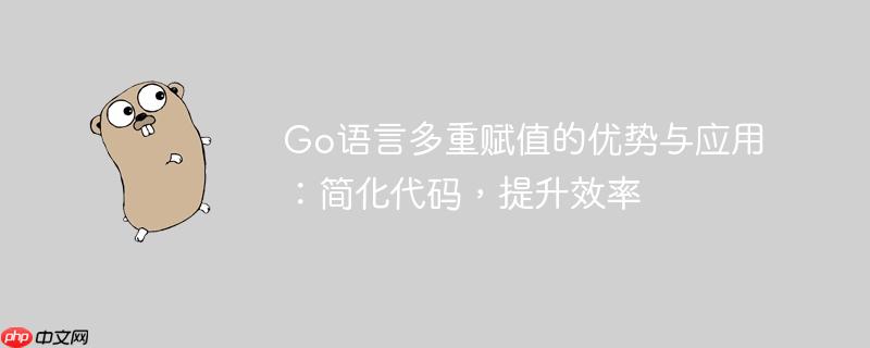 Go语言多重赋值的优势与应用:简化代码,提升效率
