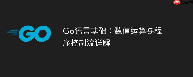 go语言基础：数值运算与程序控制流详解