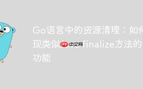 Go语言中的资源清理：如何实现类似Java finalize方法的功能