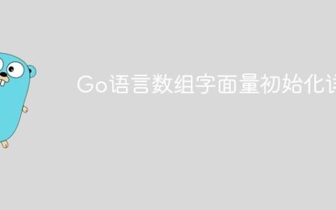 Go语言数组字面量初始化详解