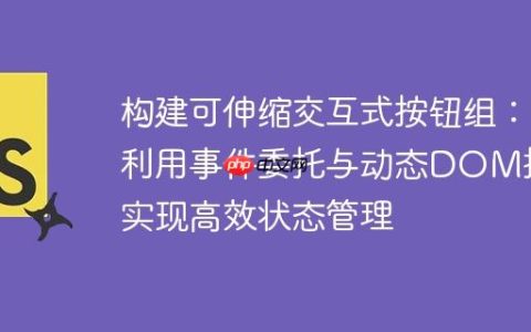 构建可伸缩交互式按钮组：利用事件委托与动态DOM操作实现高效状态管理