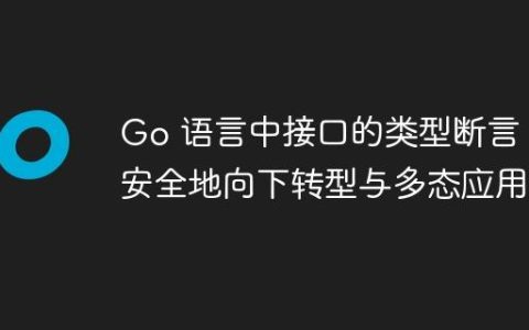 Go 语言中接口的类型断言：安全地向下转型与多态应用