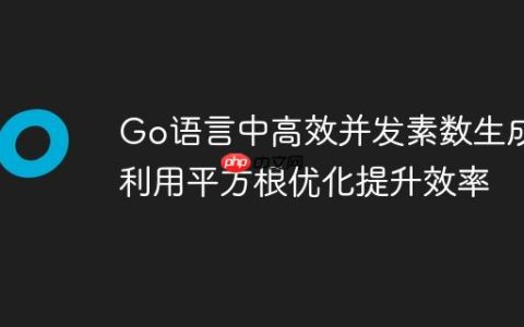 Go语言中高效并发素数生成：利用平方根优化提升效率