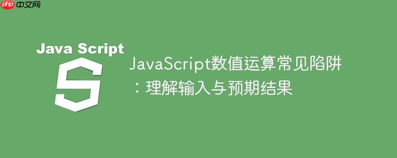 javascript数值运算常见陷阱:理解输入与预期结果