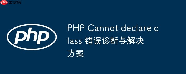 PHP Cannot declare class 错误诊断与解决方案