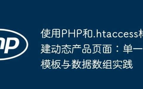 使用PHP和.htaccess构建动态产品页面：单一模板与数据数组实践