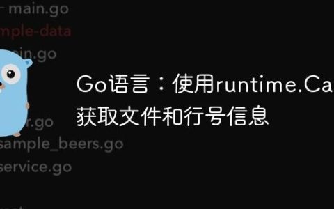 Go语言：使用runtime.Caller获取文件和行号信息