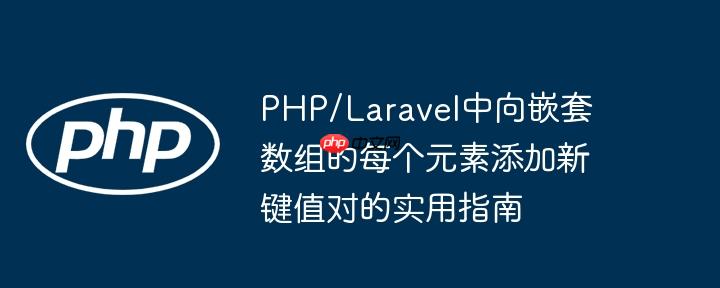 PHP/Laravel中向嵌套数组的每个元素添加新键值对的实用指南