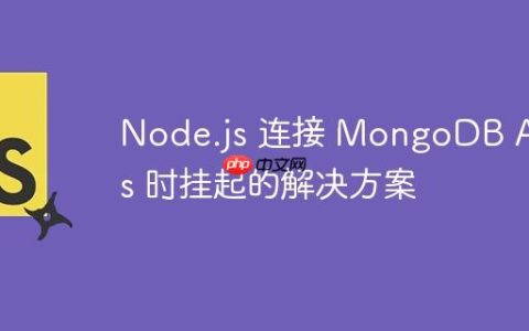 Node.js 连接 MongoDB Atlas 时挂起的解决方案