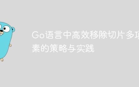 Go语言中高效移除切片多项元素的策略与实践