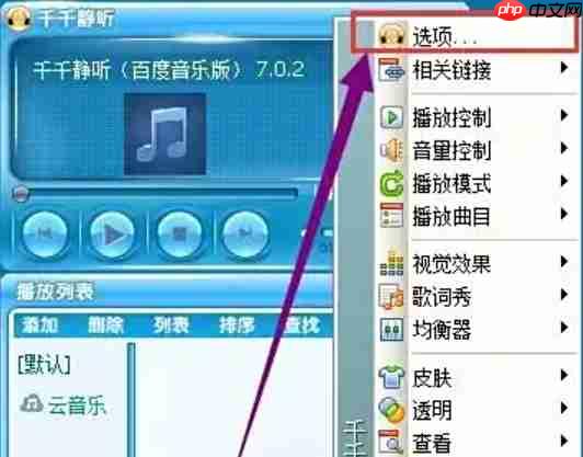 千千静听怎么设置皮肤?-千千静听设置皮肤的方法