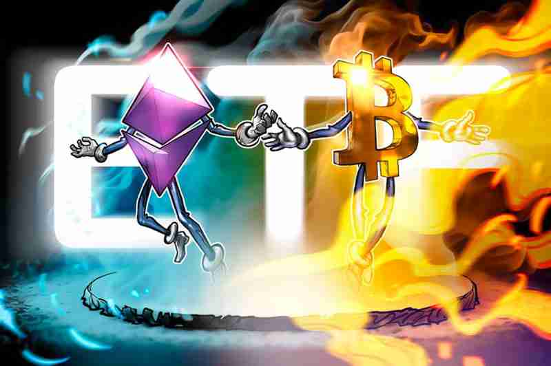 以太坊(eth)etf资金流入量连续六日力压比特币(btc),创罕见逆转行情