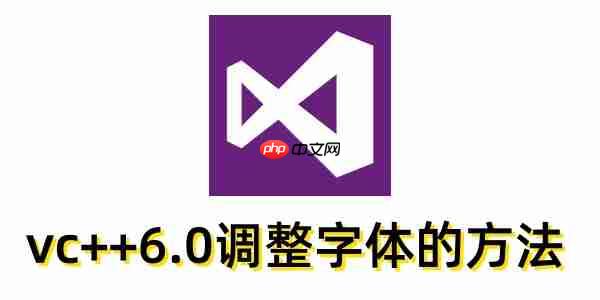 vc++6.0怎么调整字体?vc++6.0调整字体的方法