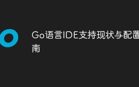 Go语言IDE支持现状与配置指南