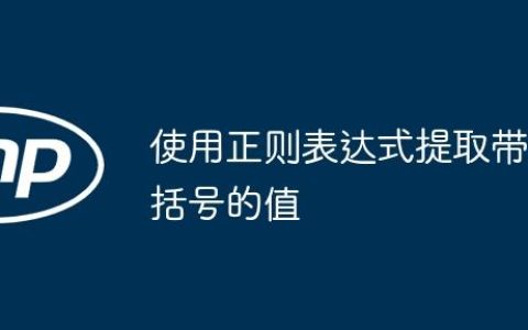 使用正则表达式提取带括号的值