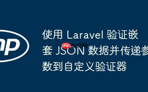 使用 Laravel 验证嵌套 JSON 数据并传递参数到自定义验证器