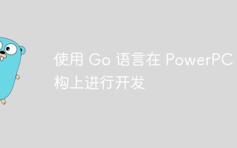 使用 Go 语言在 PowerPC 架构上进行开发